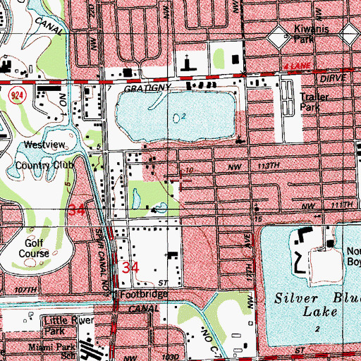Topographic Map of Cooper School, FL