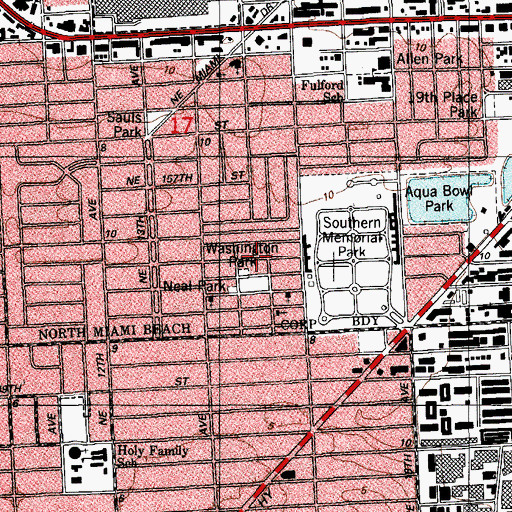 Topographic Map of Temple Samu-el Early Childhood Educational Program, FL