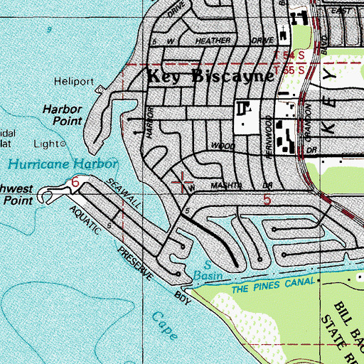 Topographic Map of Saint Christophers by the Sea Montessori School, FL