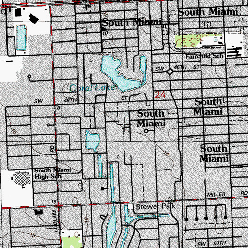 Topographic Map of Glenn Neal School, FL