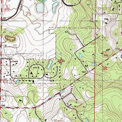Topographic Map of G W Perpall Grant, FL