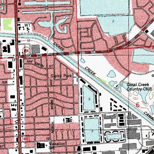 Topographic Map of Sierro Park, FL