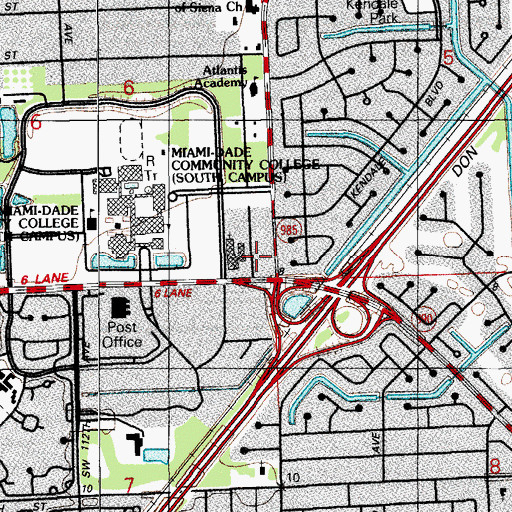 Topographic Map of Riverside Church, FL