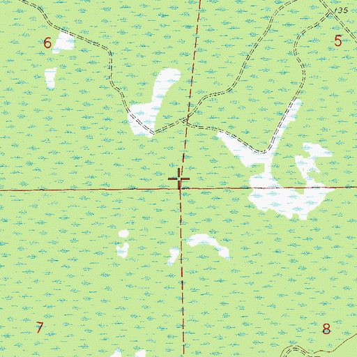 Topographic Map of Impassable Bay, FL