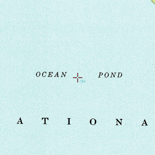 Topographic Map of Ocean Pond, FL