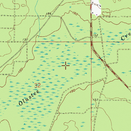 Topographic Map of Olustee Experimental Forest, FL