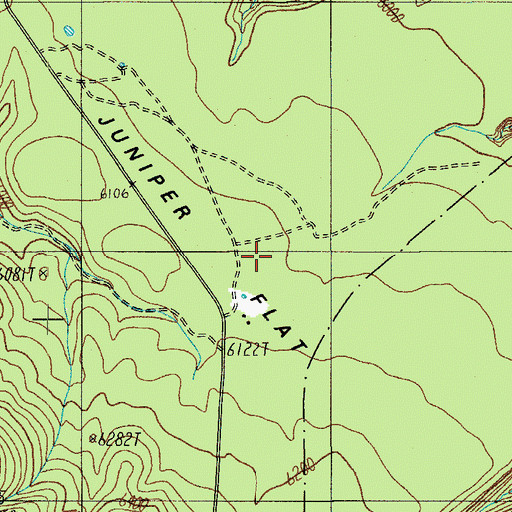 Topographic Map of Juniper Flat, AZ