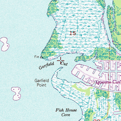 Topographic Map of Garfield Cut, FL