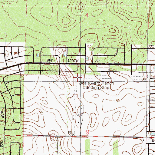 Topographic Map of Mc Ginley Airport, FL