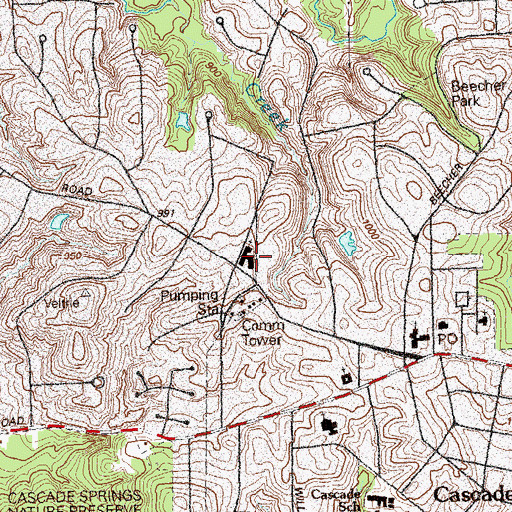 Topographic Map of Audubon Forest Church, GA