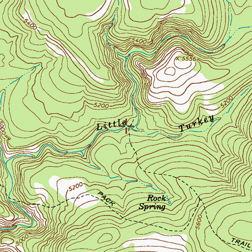 Topographic Map of Little Turkey Creek, AZ
