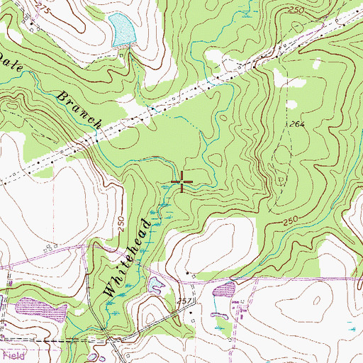 Topographic Map of Dale Branch, GA