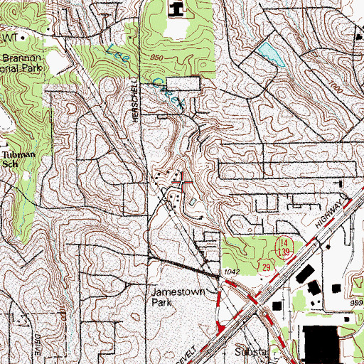 Topographic Map of S.D. Sid Truitt 4-H Camp, GA