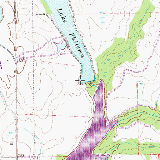 Topographic Map of Lake Philema, GA
