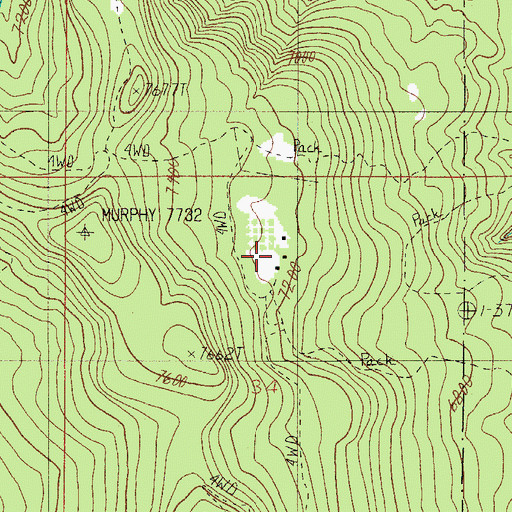 Topographic Map of Murphy Ranch, AZ