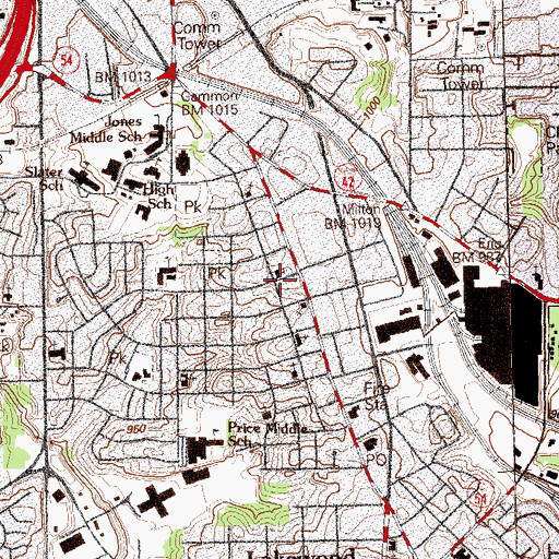 Topographic Map of South Atlanta Church, GA