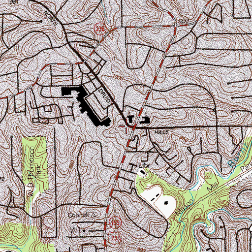 Topographic Map of Clairmont Church, GA