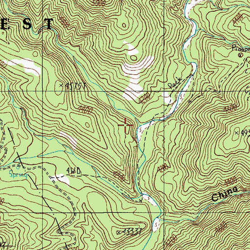Topographic Map of P B Creek, AZ
