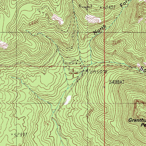Topographic Map of Parker Creek Experiment Station, AZ