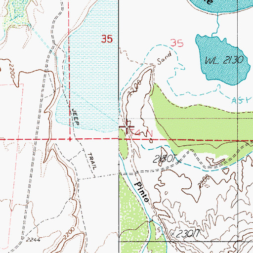 Topographic Map of Pinto Creek, AZ