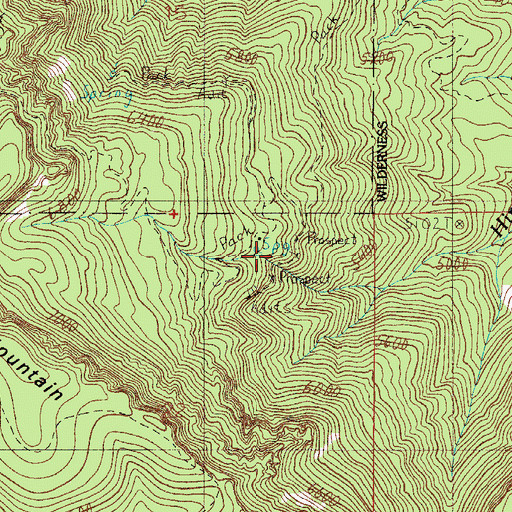 Topographic Map of Pueblo Mine, AZ