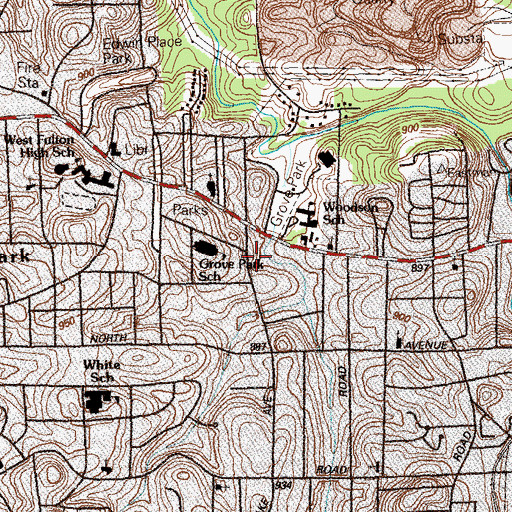 Topographic Map of New Bethel Baptist Church, GA
