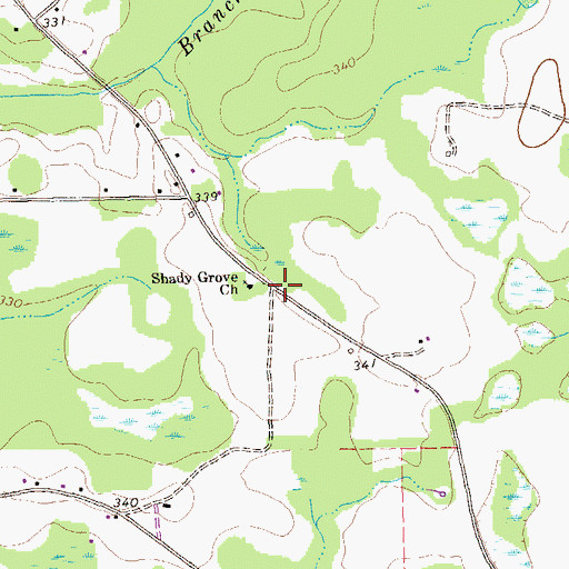 Topographic Map of Nunn Industrial School (historical), GA
