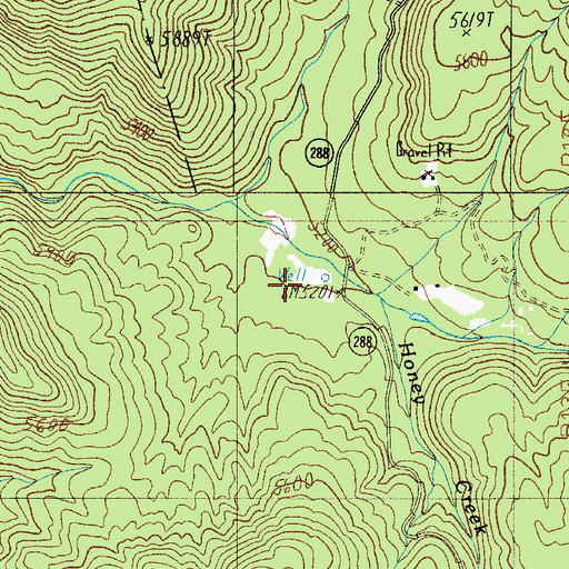 Topographic Map of Reynolds Creek Recreation Site, AZ