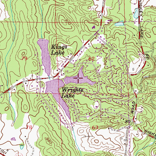 Topographic Map of High Loch, GA