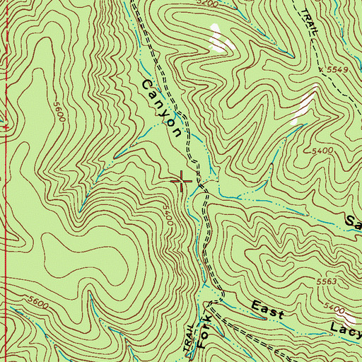 Topographic Map of Salt Log Canyon, AZ