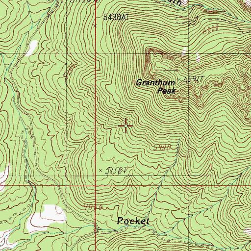 Topographic Map of Sierra Ancha Experimental Forest, AZ