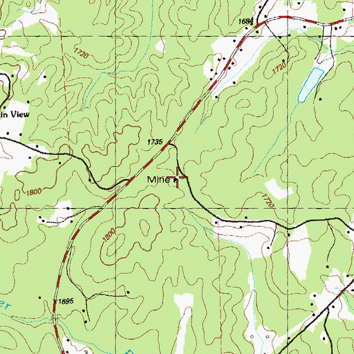 Topographic Map of Mine Number 20, GA