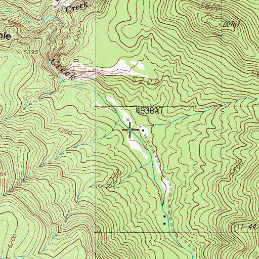Topographic Map of Tanner Ranch, AZ