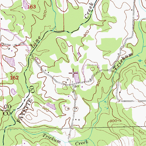 Topographic Map of Smith Field, GA