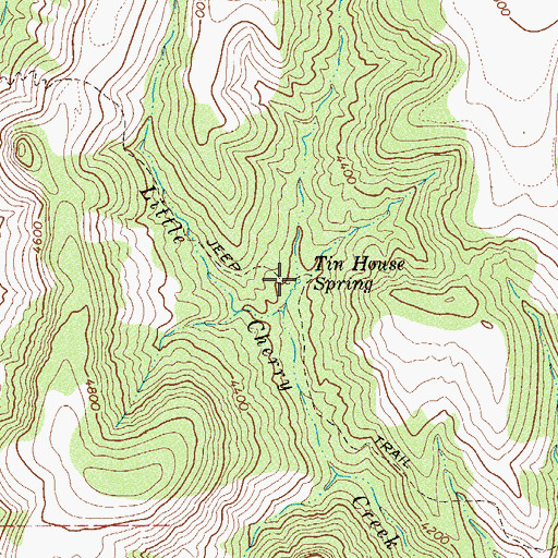 Topographic Map of Tin House Spring, AZ