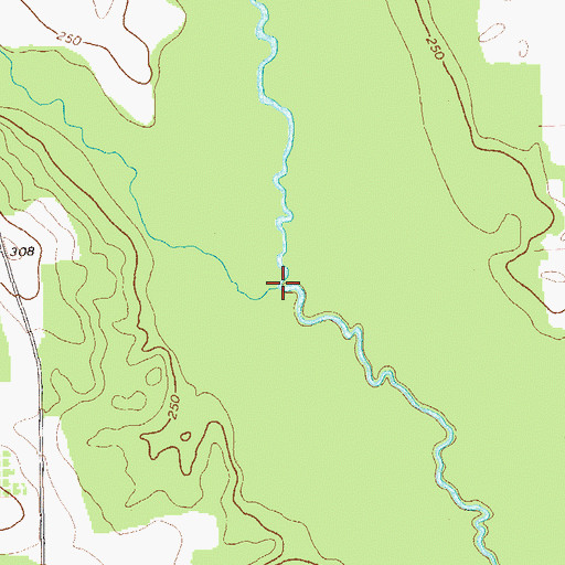 Topographic Map of Muckaloochee Creek, GA
