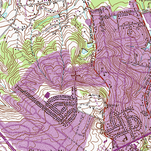 Topographic Map of Golden Terrace, GA