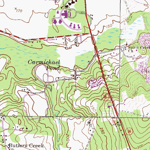 Topographic Map of Northview, GA