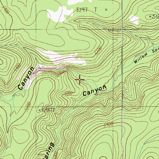 Topographic Map of Well Camp Canyon, AZ