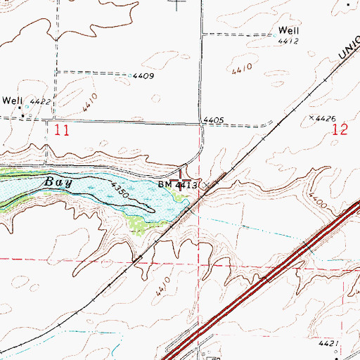 Topographic Map of Blind Spring Creek, ID