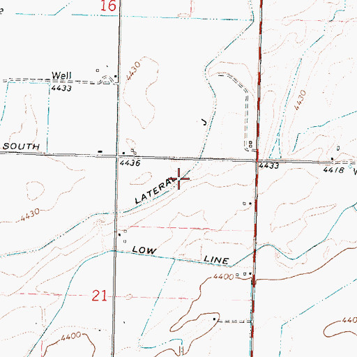 Topographic Map of Lateral J, ID