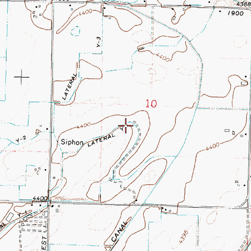 Topographic Map of Lateral Y, ID