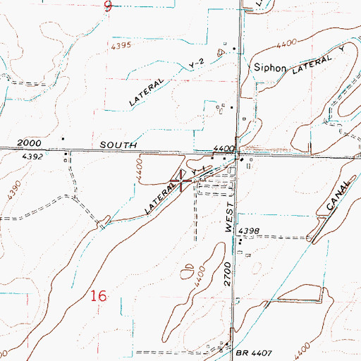 Topographic Map of Lateral Y-1, ID