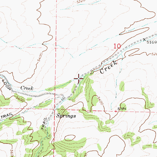 Topographic Map of Porcupine Creek, ID