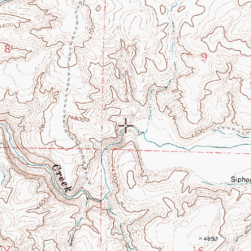 Topographic Map of Rockland Valley, ID