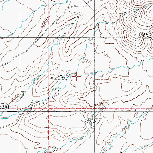 Topographic Map of Bar Eleven Well, AZ