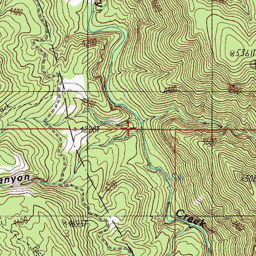 Topographic Map of Cold Water Canyon, AZ