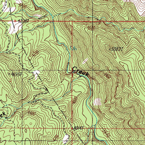 Topographic Map of Deep Creek, AZ