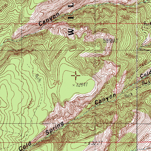 Topographic Map of Edward Spring, AZ