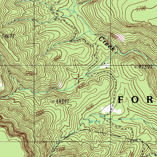 Topographic Map of P B Spring, AZ